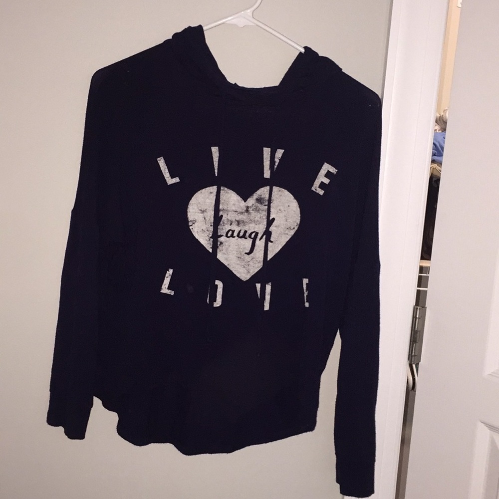 Hooded sweater “Live Laugh Love”